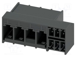 PCB hybrid header, nominal cross section: 6 mm?, color: blac