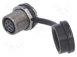 Socket; female; ST12; PIN: 7; IP67; 5A; soldering; 125V; 0.75mm2