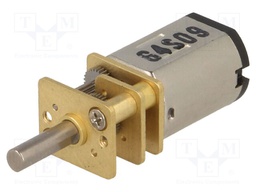 Motor: DC; with gearbox; HPCB; 6VDC; 1.5A; Shaft: D spring