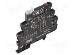 Relay: interface; SPST-NO; Ucntrl: 230VAC; 100mA; 3÷48VDC; DIN