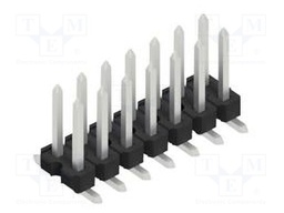 Connector: pin strips; pin header; male; PIN: 14; 2.54mm; SMT; 2x7