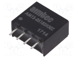 Converter: DC/DC; 1W; Uin: 4.5÷5.5V; 18VDC; Iout: 56mA; SIP4; 1.8g