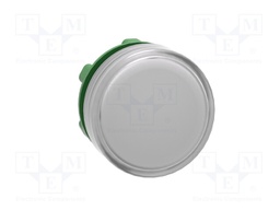 Indicator Lens, White, Round, 22 mm, Pilot Light Head