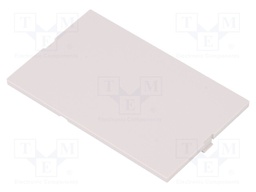 Front panel; without frame,with holder; 4M Modulbox One; grey