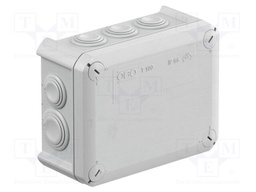 Enclosure: junction box; X: 116mm; Y: 150mm; Z: 67mm; polypropylene