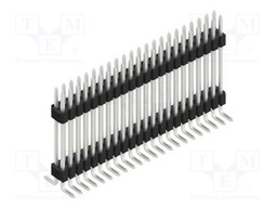 Connector: pin strips; pin header; male; PIN: 44; 1.27mm; SMT; 2x22