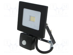 Lamp: LED flood light; 4000(typ)K; IP44; Body: black; 10W; 230VAC