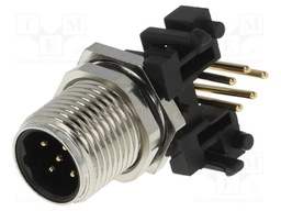 Socket; M12; PIN: 5; male; B code-Profibus; THT; IP65/IP67; 60V; 4A