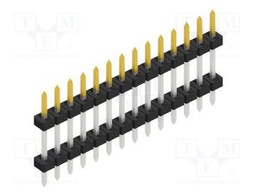 Connector: pin strips; pin header; male; PIN: 14; 2mm; THT; 1x14