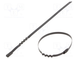 Cable tie; L: 200mm; W: 4.6mm; stainless steel AISI 304; 445N