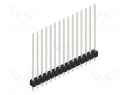 Connector: pin strips; pin header; male; PIN: 15; 2.54mm; THT; 1x15