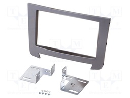 Radio frame; SsangYong; 2 DIN; grey