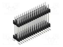 Connector: pin strips; pin header; male; PIN: 34; 1.27mm; SMT; 2x17