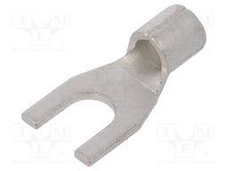 Fork terminal; M5; 4÷6mm2; crimped; for cable; non-insulated