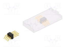 Connector: pin strips; pin header; male; PIN: 8; 2.54mm; SMT; 2x4