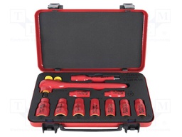 Wrenches set; insulated,hex socket,socket spanner; 11pcs.