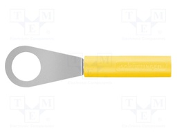 Plug; ring; 60VDC; 32A; yellow; Plating: nickel plated; 3mΩ; 30VAC