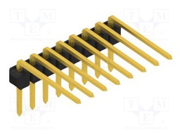 Connector: pin strips; pin header; male; PIN: 8; 2.54mm; THT; 1x8