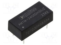 Converter: DC/DC; 1W; Uin: 21.6÷26.4V; Uout: -5VDC; Uout2: 5VDC; 2.4g
