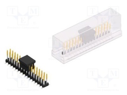 Connector: pin strips; pin header; male; PIN: 32; 2mm; SMT; 2x16