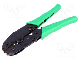 Tool: for crimping colaxial / RF connectors; carbon steel