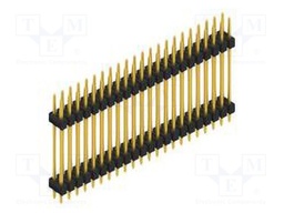 Connector: pin strips; pin header; male; PIN: 44; 2.54mm; THT; 2x22
