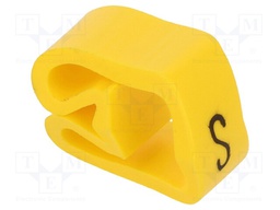 Markers for cables and wires; Label symbol: S; 8÷16mm; PVC; H: 6mm