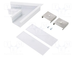 Connector 60°; white; aluminium; Application: VARIO30-07