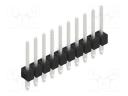 Connector: pin strips; pin header; male; PIN: 10; 2.54mm; THT; 1x10