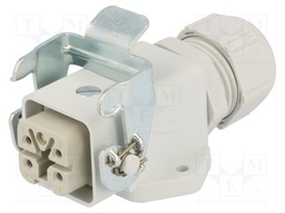 Connector: rectangular; socket; female; EPIC KIT; PIN: 5; 4+PE; M20