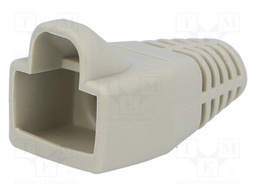 RJ45 plug boot; 6mm; Colour: light grey