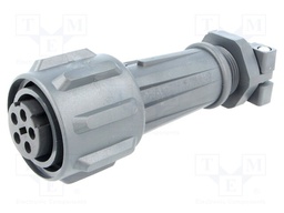 Connector: circular; plug; female; PIN: 5; EXPlora; Contacts: brass