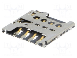 Connector: for cards; Micro SIM; push-pull; SMT; PIN: 8