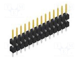 Connector: pin strips; pin header; male; PIN: 14; 2.54mm; THT; 1x14