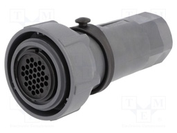 Connector: circular; plug; female; PIN: 32; w/o contacts; for cable