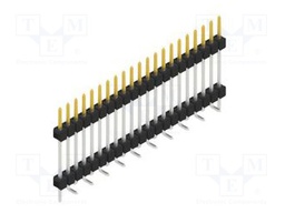 Connector: pin strips; pin header; male; PIN: 21; 2.54mm; SMT; 1x21