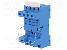 Socket; PIN: 8; 12A; 250VAC; Mounting: DIN; Leads: screw terminals