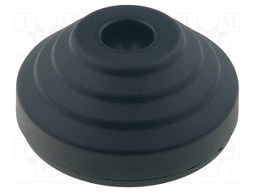 Foot; with no-slip disk; Base dia: 60mm; polyamide; H: 24mm
