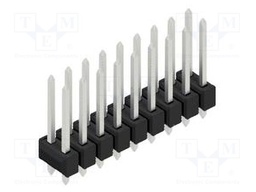 Connector: pin strips; pin header; male; PIN: 18; 2.54mm; THT; 2x9
