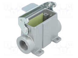 Enclosure: for HDC connectors; C146; size A10; with latch; M20