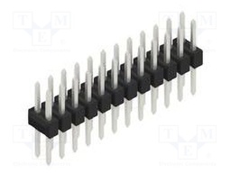 Connector: pin strips; pin header; male; PIN: 24; 2.54mm; THT; 2x12