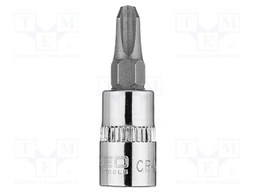 Socket; socket spanner; Bit: Phillips; Size: PH3; 1/4"; 37mm; short