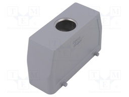 Enclosure: for HDC connectors; HTS; size 8; PG21; Pitch: 104x27mm