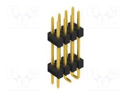 Connector: pin strips; pin header; male; PIN: 8; 2.54mm; SMT; 2x4