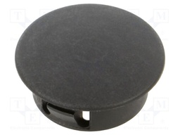 Accessories: stopper; H: 8mm; push-in,snap-fastener; black; PGM-16