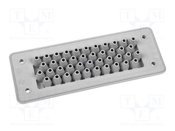 Multigate grommet; grey; Holes no: 42; -40÷90°C; UL94V-0; IP66; MHF