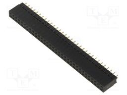 PCB Receptacle, Board-to-Board, 2.54 mm, 2 Rows, 64 Contacts, Through Hole Mount, M20 Series