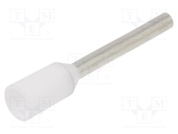 Tip: bootlace ferrule; insulated; 0.5mm2; 10mm; tinned; crimped