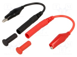 Test lead; black,red; 2x test lead