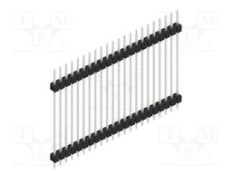 Connector: pin strips; pin header; male; PIN: 22; 2.54mm; THT; 1x22